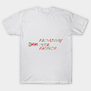 Broadway Over Brunch **LIMITED EDITION** Christmas Logo Merch T-Shirt